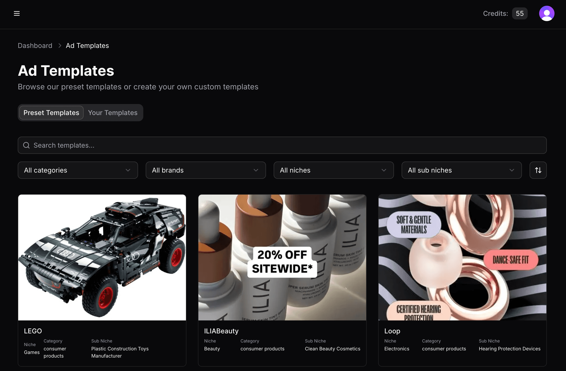 Choose Your Template